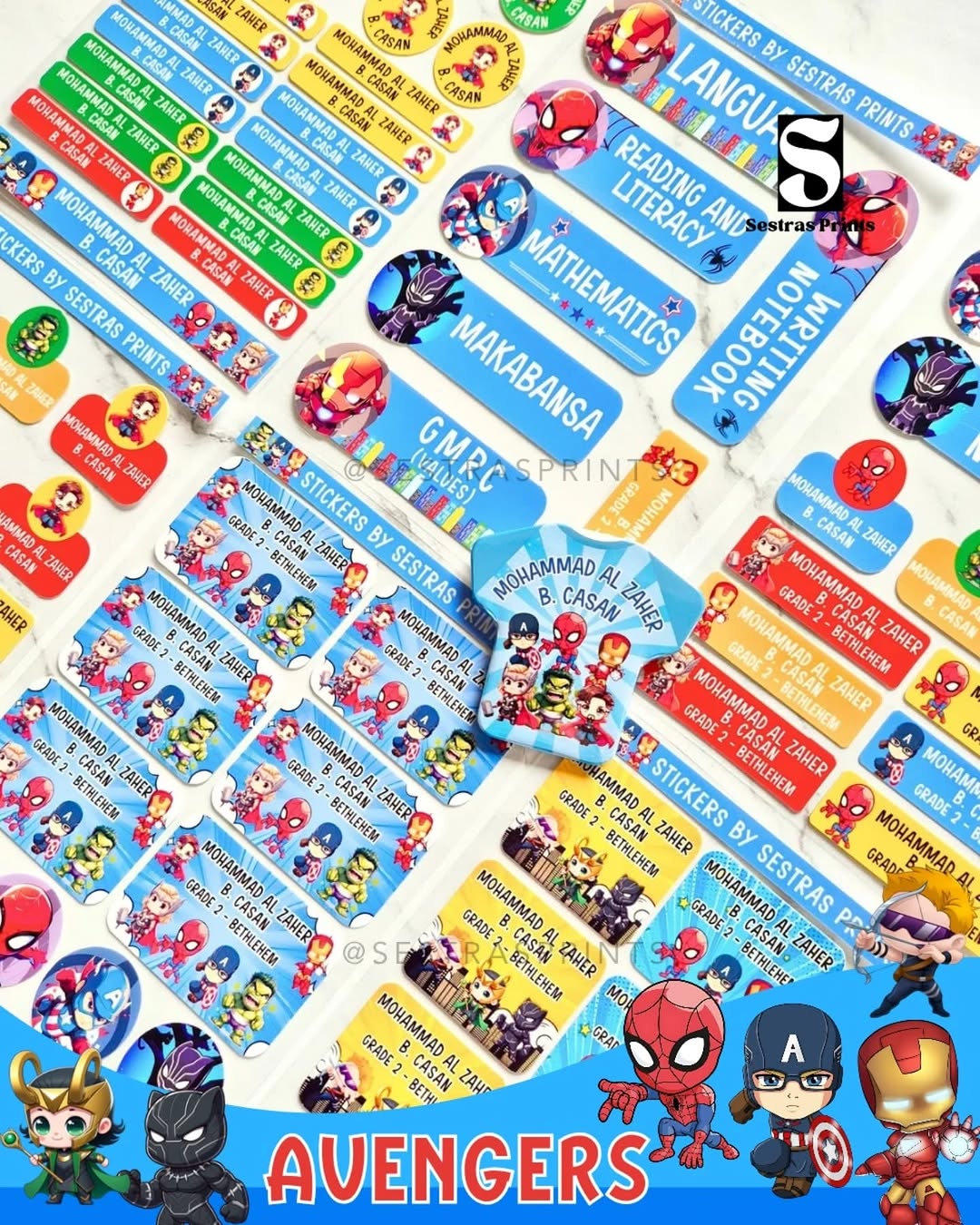 Back-to-school sticker response